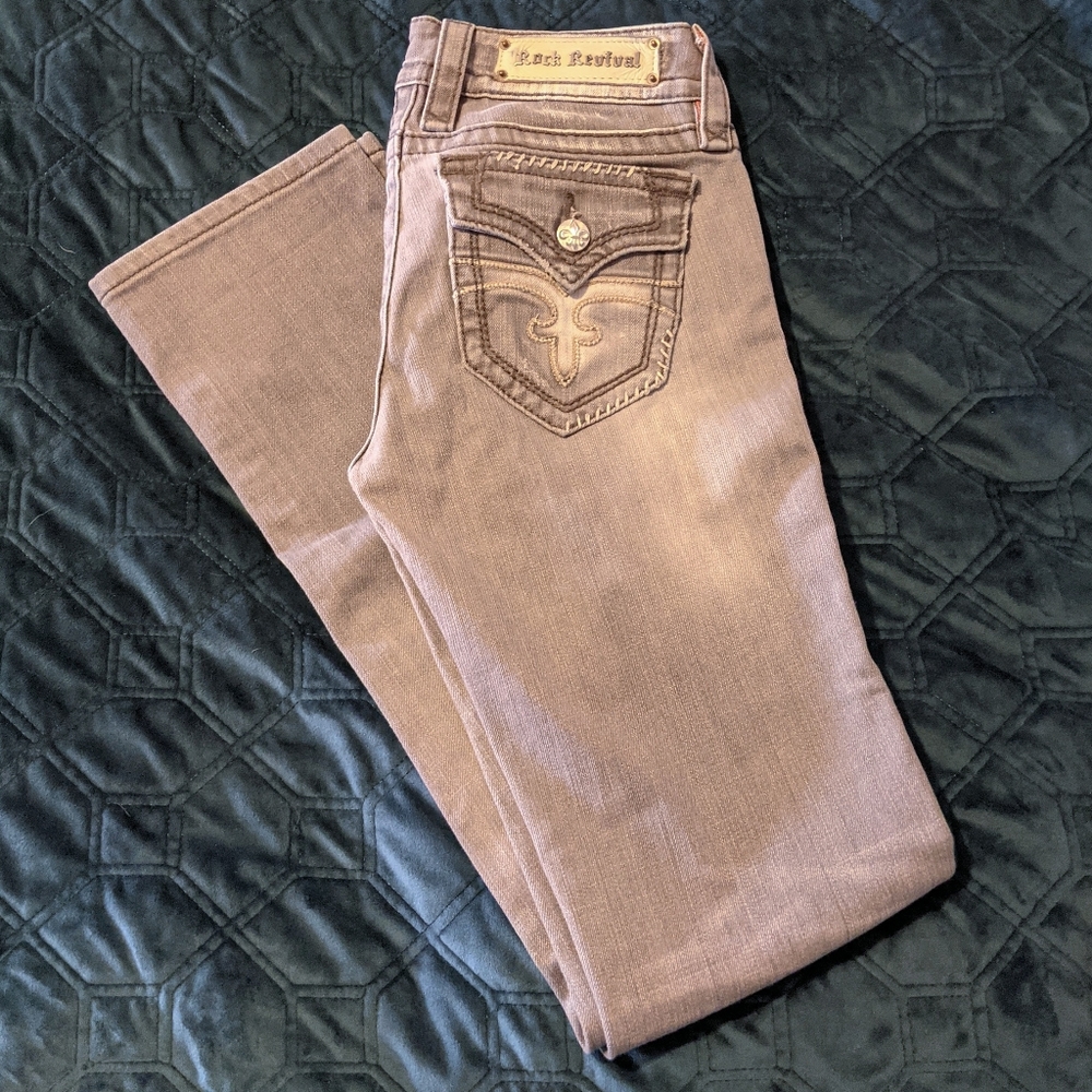 Gray Rock Revival jeans EUC